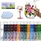 Glass Paints for Glass Painting, 12 Color Stained Ceramic Paints Set(0.42 fl.oz